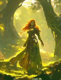 고대 숲의 엘프