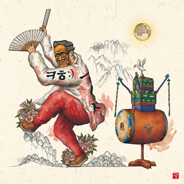 Korean traditional music animation BGM (국악, Orchestra)