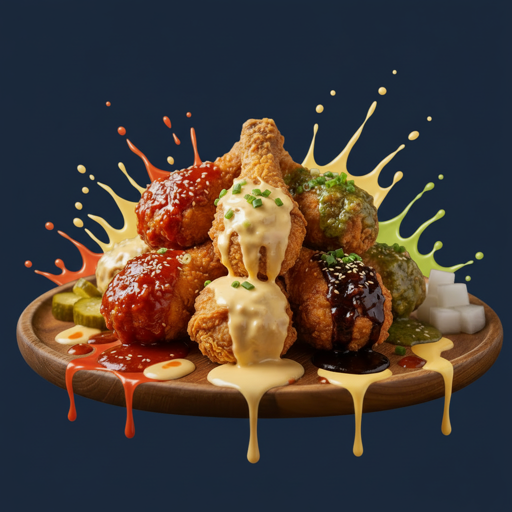 가성비 소스 천국 아담치킨