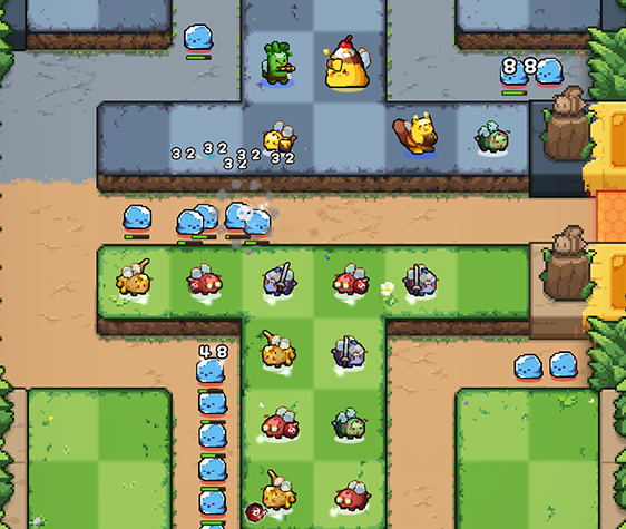 꿀벌 랜덤디팬스 인게임 전투 테마 BGM