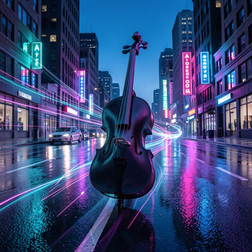 Neon Cello Run