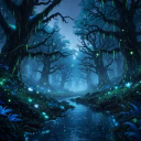 a dreamy forest